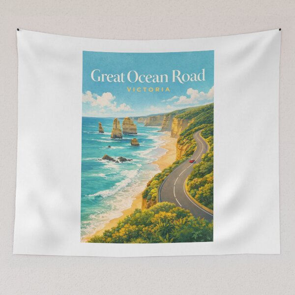Item preview, Great Ocean Road Victoria Twelve Apostles Otway Coast Scenic Heritage Drive designed and sold by Aryabek.