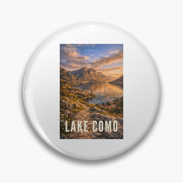 Item preview, Lake Como Italy – Cinematic Golden Hour Travel Poster designed and sold by MyTutina.