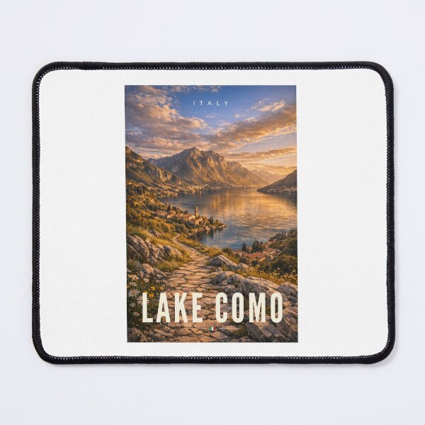 Item preview, Lake Como Italy – Cinematic Golden Hour Travel Poster designed and sold by MyTutina.