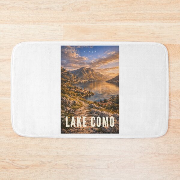 Item preview, Lake Como Italy – Cinematic Golden Hour Travel Poster designed and sold by MyTutina.