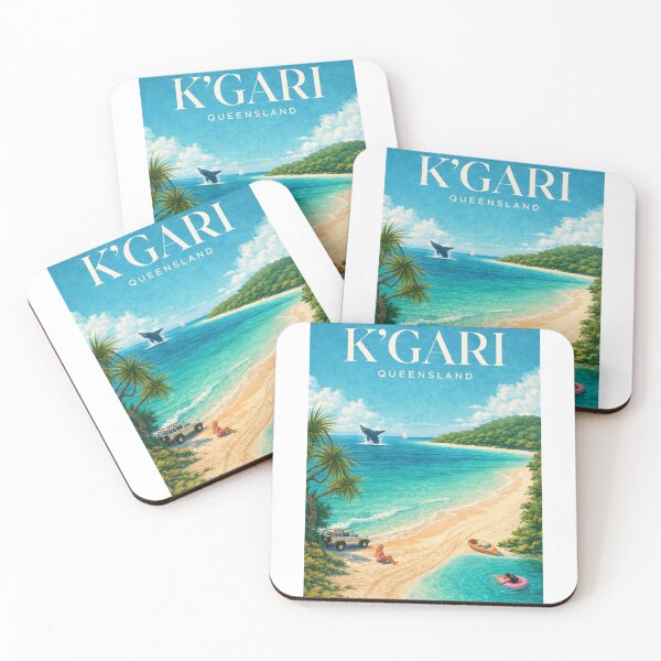 Item preview, K'gari Queensland Fraser Island Great Sandy Strait Champagne Pools Coastal Escape designed and sold by Aryabek.