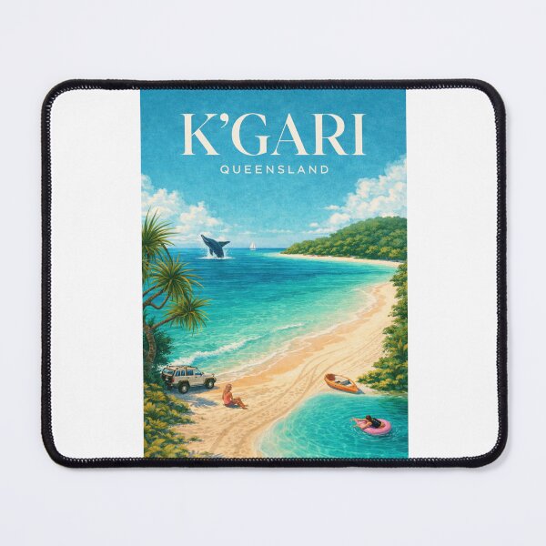 Item preview, K'gari Queensland Fraser Island Great Sandy Strait Champagne Pools Coastal Escape designed and sold by Aryabek.
