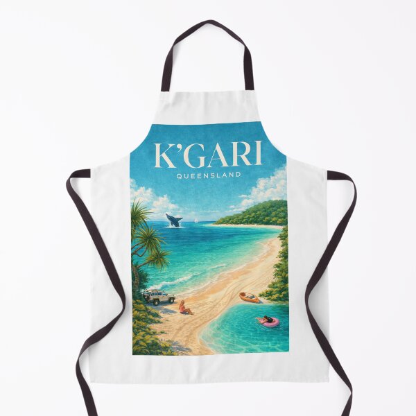 Item preview, K'gari Queensland Fraser Island Great Sandy Strait Champagne Pools Coastal Escape designed and sold by Aryabek.