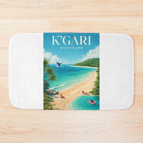 Item preview, K'gari Queensland Fraser Island Great Sandy Strait Champagne Pools Coastal Escape designed and sold by Aryabek.