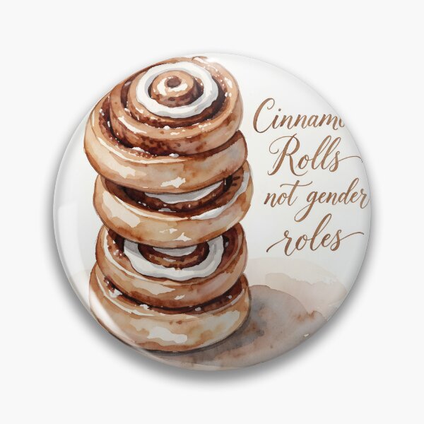Item preview, Cinnamon Rolls Not Gender Roles – Sweet Feminist Calligraphy Design designed and sold by EmeraldeaArt.