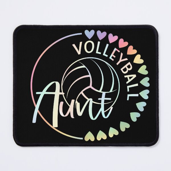 Item preview, Volleyball Aunt Pastel Heart Circle Design designed and sold by LashondaGreen89.
