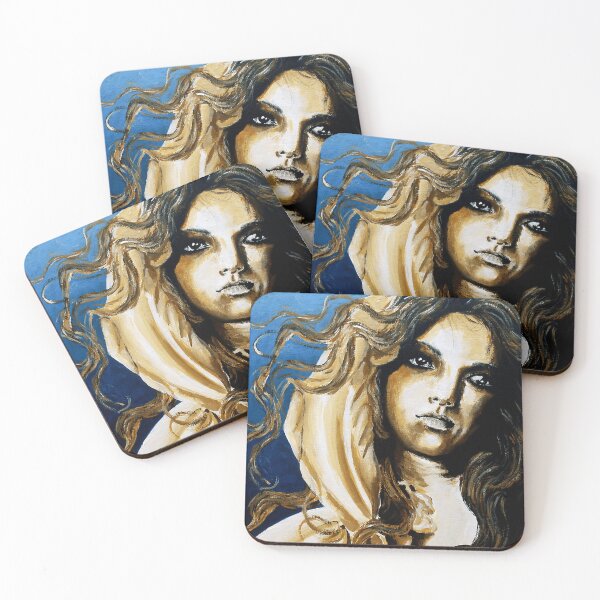 Item preview, Woman Long Curly Hair Feminine Lady designed and sold by MichaelReed-Art.
