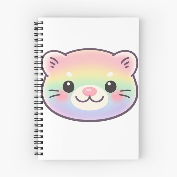 Item preview, Rainbow Pastel Kawaii Otter Face designed and sold by Owcomm.