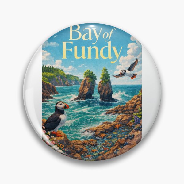 Item preview, Bay of Fundy Nova Scotia Hopewell Rocks Grand Manan Tidal Coast Frontier designed and sold by Aryabek.