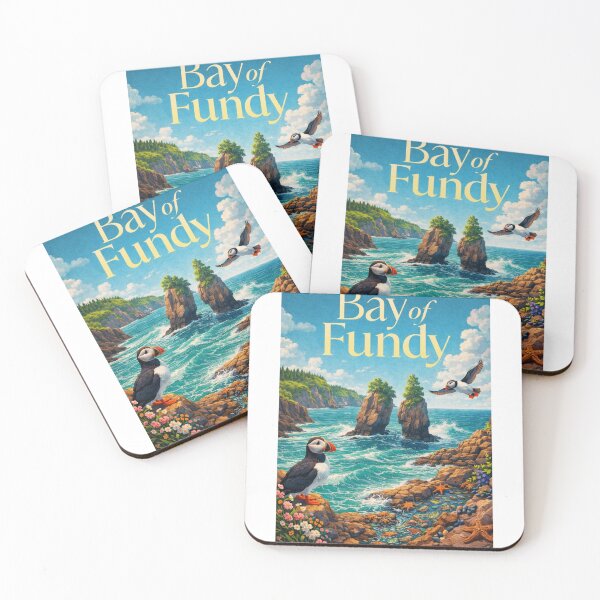 Item preview, Bay of Fundy Nova Scotia Hopewell Rocks Grand Manan Tidal Coast Frontier designed and sold by Aryabek.
