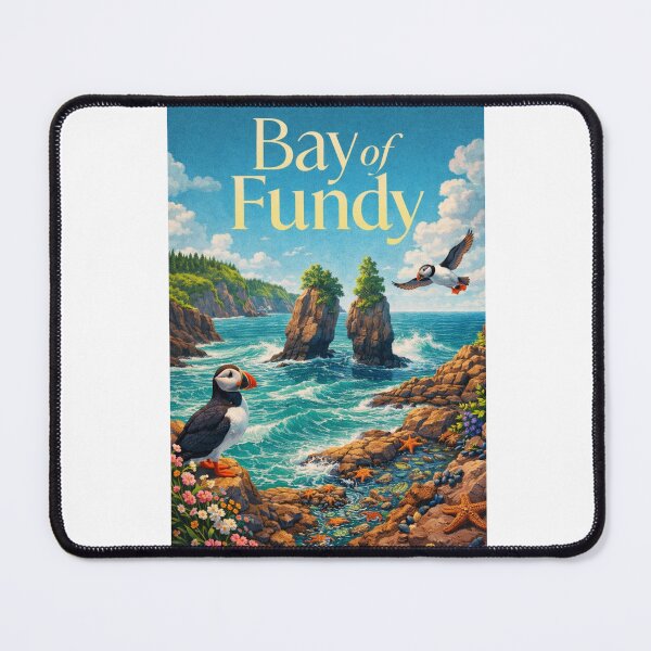 Item preview, Bay of Fundy Nova Scotia Hopewell Rocks Grand Manan Tidal Coast Frontier designed and sold by Aryabek.