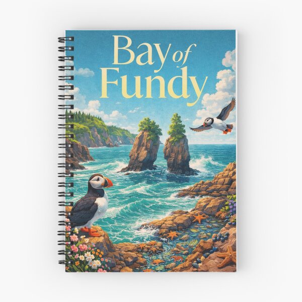 Item preview, Bay of Fundy Nova Scotia Hopewell Rocks Grand Manan Tidal Coast Frontier designed and sold by Aryabek.
