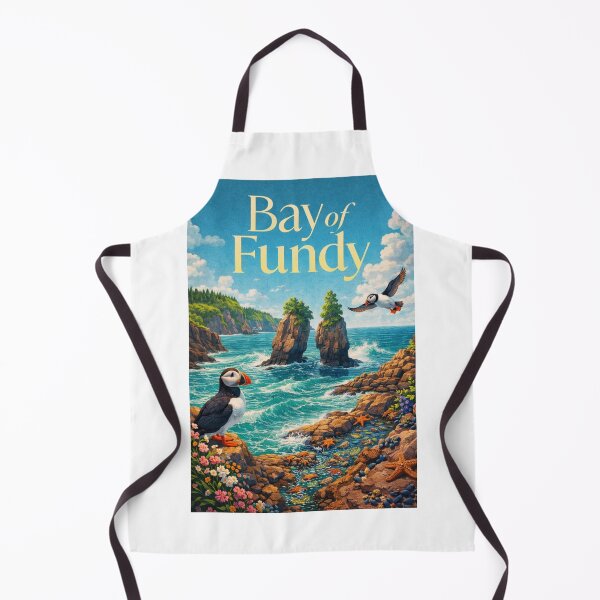 Item preview, Bay of Fundy Nova Scotia Hopewell Rocks Grand Manan Tidal Coast Frontier designed and sold by Aryabek.