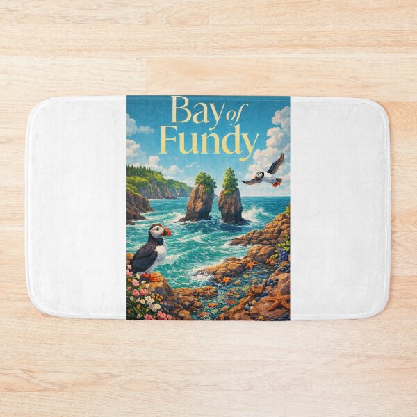 Item preview, Bay of Fundy Nova Scotia Hopewell Rocks Grand Manan Tidal Coast Frontier designed and sold by Aryabek.