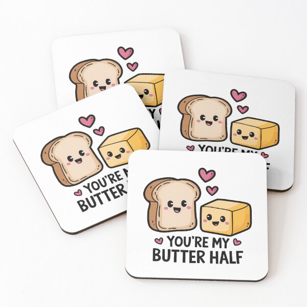 Item preview, You Are My Butter Half Food Pun designed and sold by KD Merch.