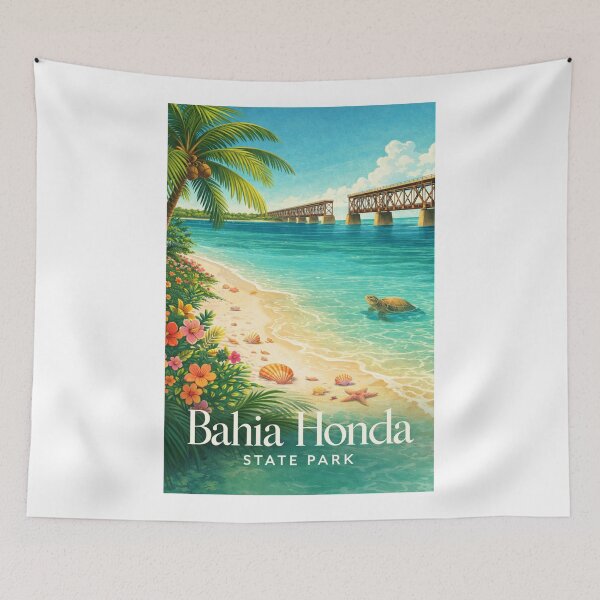 Item preview, Bahia Honda State Park Florida Keys Overseas Railroad Bahia Channel Paradise designed and sold by Aryabek.