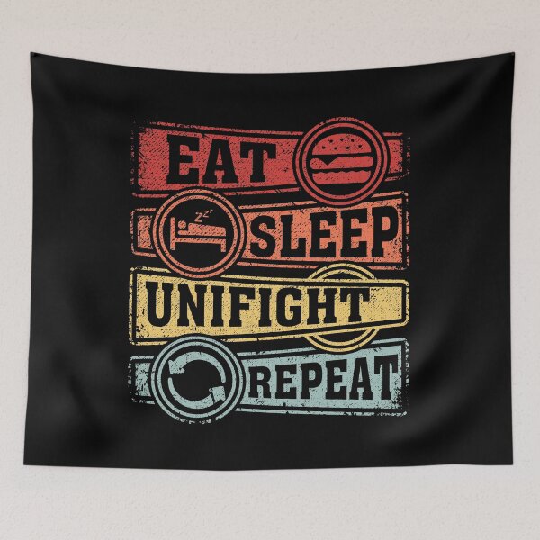 Item preview, Eat Sleep Unifight Repeat designed and sold by GabbyKash.