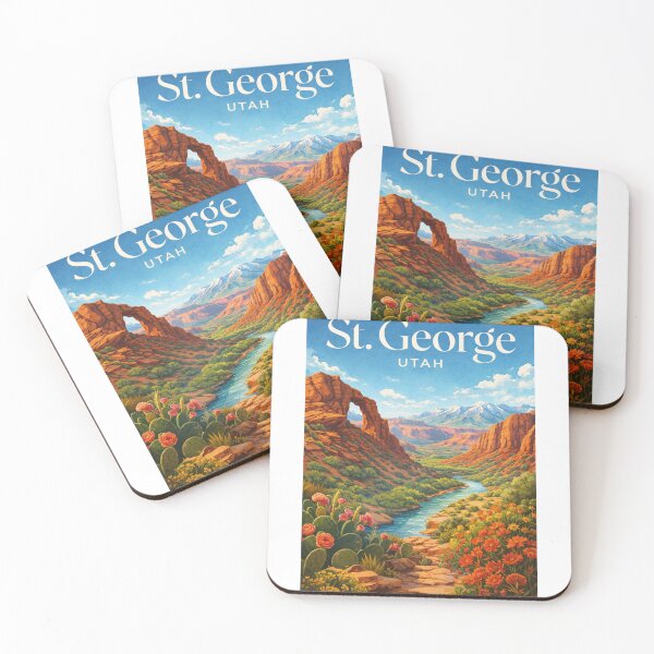 Item preview, St George Utah Red Cliffs Zion Virgin River Canyon Country Escape designed and sold by Aryabek.