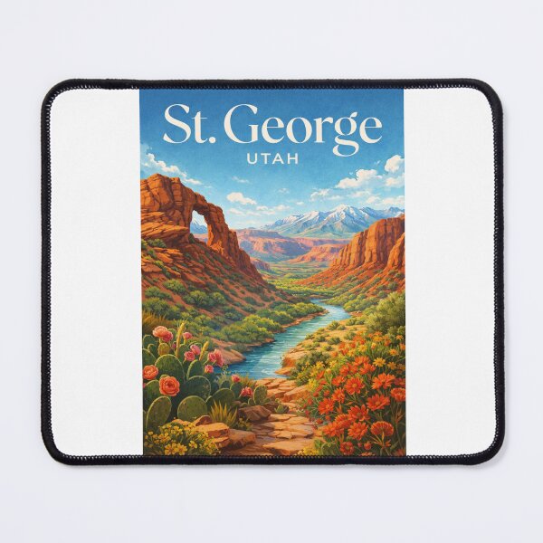 Item preview, St George Utah Red Cliffs Zion Virgin River Canyon Country Escape designed and sold by Aryabek.