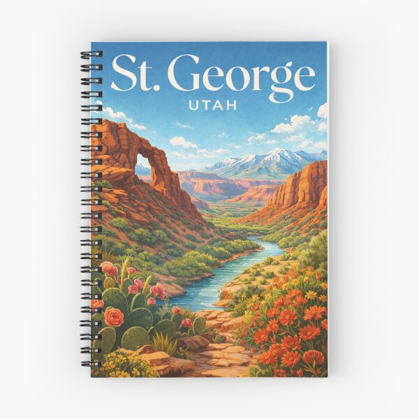 Item preview, St George Utah Red Cliffs Zion Virgin River Canyon Country Escape designed and sold by Aryabek.
