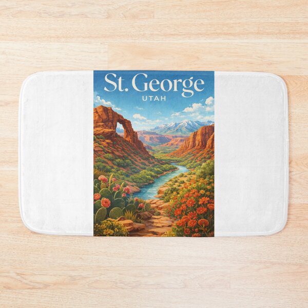 Item preview, St George Utah Red Cliffs Zion Virgin River Canyon Country Escape designed and sold by Aryabek.