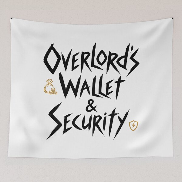 Item preview, Overlord's Wallet & Security: Funny Dad & Mom Parenting Art designed and sold by MalisoStickers.