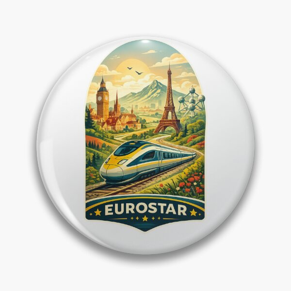 Artikelvorschau, Eurostar London Paris Brüssel Kanaltunnel Kontinentale Bahnreise entworfen und verkauft von Aryabek.