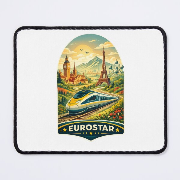 Item preview, Eurostar London Paris Brussels Channel Tunnel Continental Rail Journey designed and sold by Aryabek.