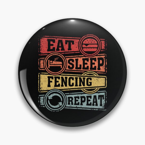 Item preview, Eat Sleep Fencing Repeat designed and sold by GabbyKash.