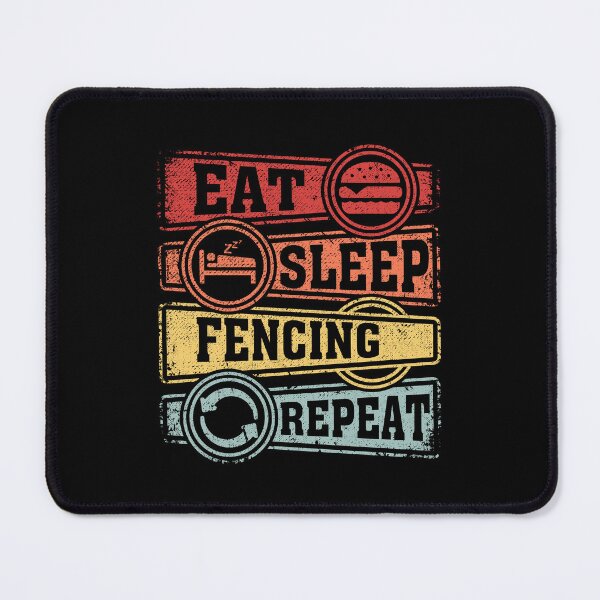 Item preview, Eat Sleep Fencing Repeat designed and sold by GabbyKash.