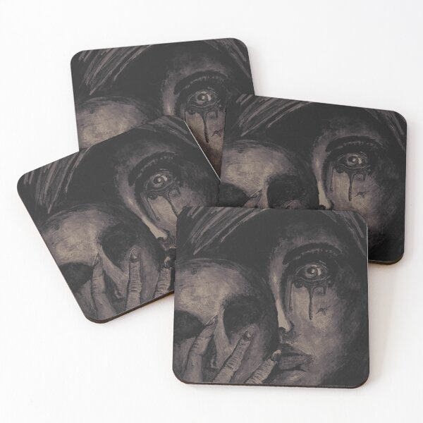 Item preview, Gothic Crying Woman Skull Mask designed and sold by MichaelReed-Art.