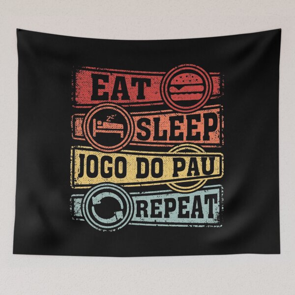 Item preview, Eat Sleep Jogo do pau Repeat designed and sold by GabbyKash.