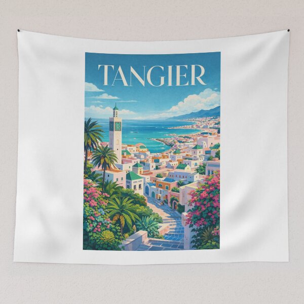 Item preview, Tangier Morocco Strait of Gibraltar Medina Kasbah Cap Spartel Gateway designed and sold by Aryabek.