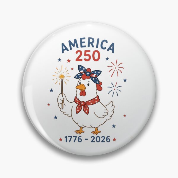 Item preview, America 250 Patriotic Hen Art - Cute USA 1776-2026 Semiquincentennial Celebration Design designed and sold by Picasfarmer.