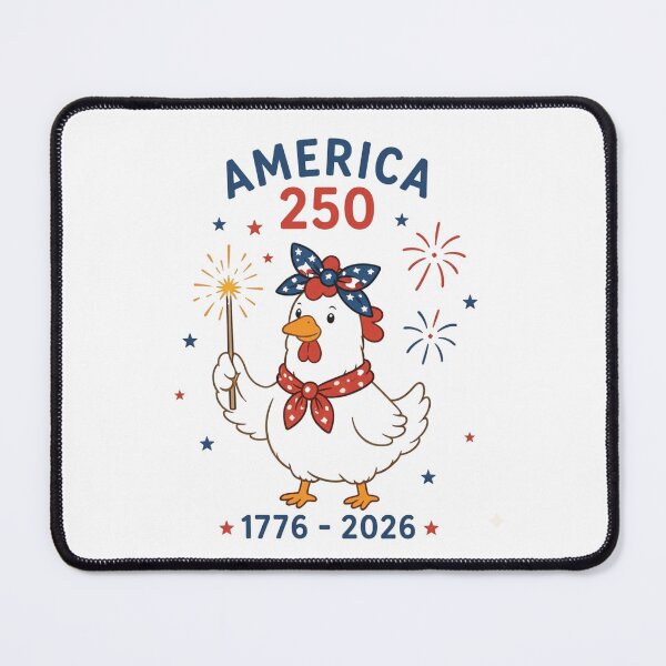Item preview, America 250 Patriotic Hen Art - Cute USA 1776-2026 Semiquincentennial Celebration Design designed and sold by Picasfarmer.