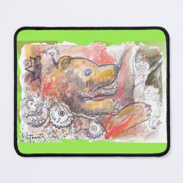 Item preview, Automatic Toy Bear With Musical Clown, Dancer and Cat (Original Tempera Painting by ACCI) designed and sold by VanyssaGraphics.