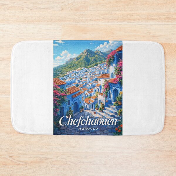 Item preview, Chefchaouen Morocco Akchour Talassemtane Rif Highlands Mountain Medina designed and sold by Aryabek.