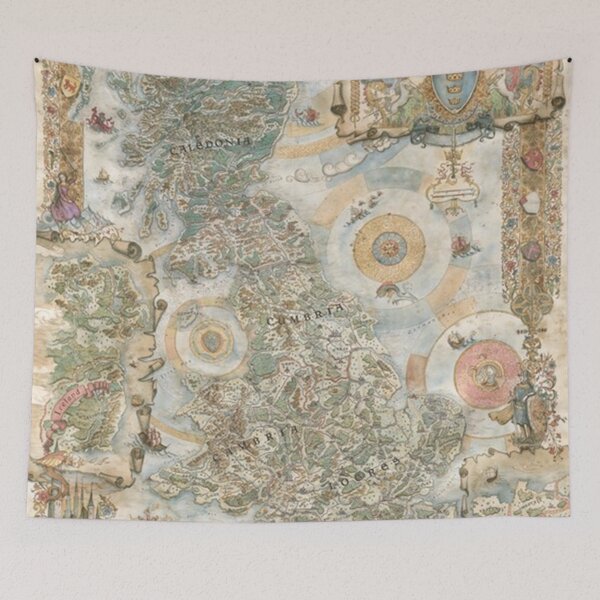 Item preview, Poster Pendragon 6th Edition Map by Francesca Baerald painting designed and sold by tarryHery.
