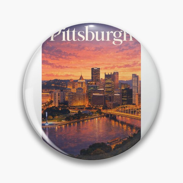 Item preview, Pittsburgh Pennsylvania Three Rivers Point State Park Steel City Skyline designed and sold by Aryabek.