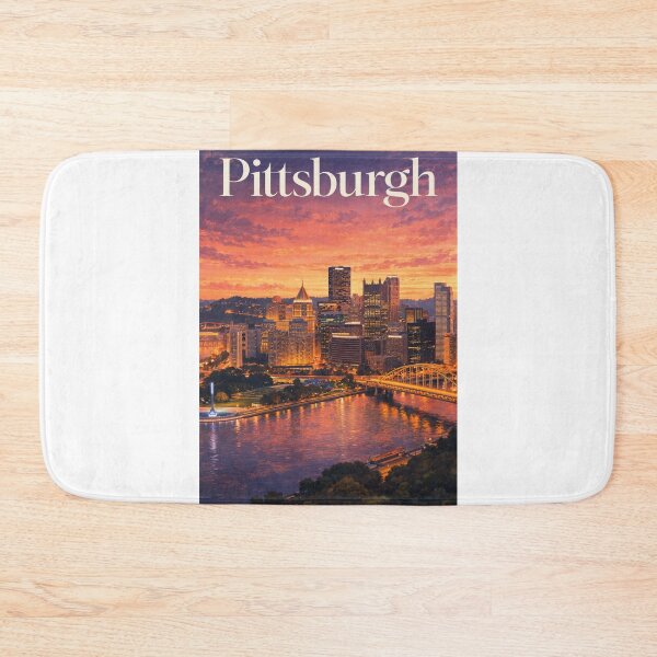 Item preview, Pittsburgh Pennsylvania Three Rivers Point State Park Steel City Skyline designed and sold by Aryabek.