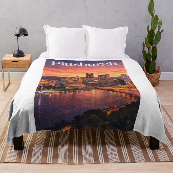 Item preview, Pittsburgh Pennsylvania Three Rivers Point State Park Steel City Skyline designed and sold by Aryabek.