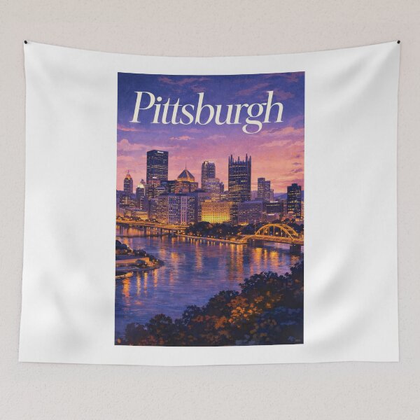 Item preview, Pittsburgh Pennsylvania Mount Washington Three Rivers North Shore Urban Gateway designed and sold by Aryabek.