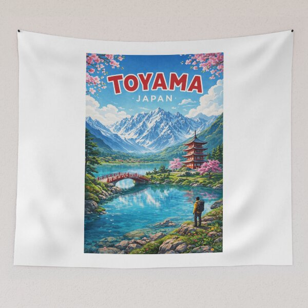 Item preview, Toyama Japan Tateyama Kurobe Alpine Route Toyama Bay Mountain Gateway designed and sold by Aryabek.