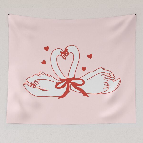 Item preview, Coquette Swans. In Love. Bow Aesthetic. designed and sold by CoCoArt-Ua.