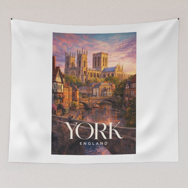 Item preview, York England York Minster Ouse River Shambles Medieval Cathedral City designed and sold by Aryabek.