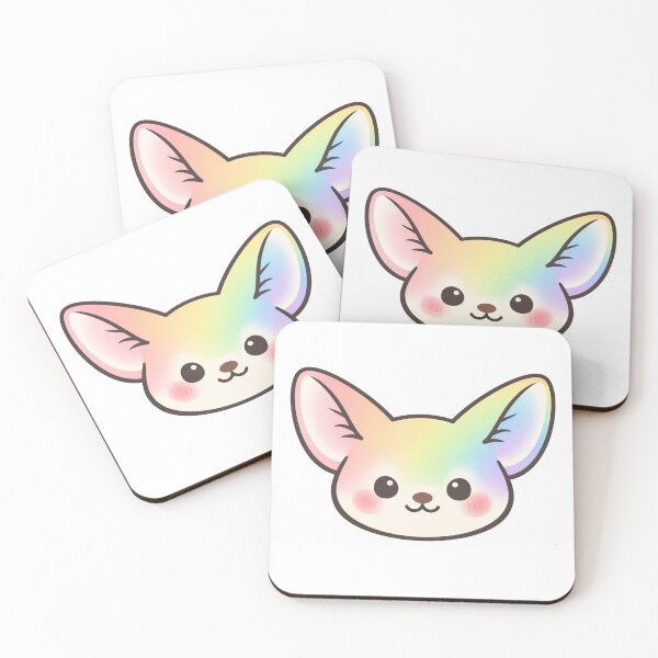 Item preview, Rainbow Fennec Fox Cute Kawaii Pastel designed and sold by Owcomm.
