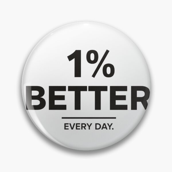Item preview, 1% Better Every Day | Fitness Motivation Growth Mindset Lifestyle Design designed and sold by guchieworldcollection.