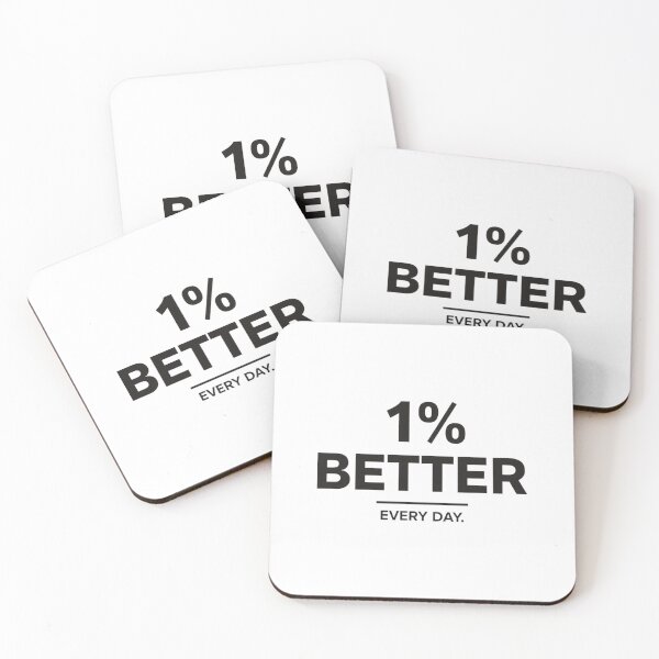 Item preview, 1% Better Every Day | Fitness Motivation Growth Mindset Lifestyle Design designed and sold by guchieworldcollection.