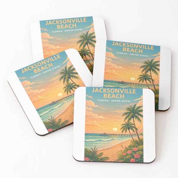 Item preview, Jacksonville Beach Florida Atlantic Coast Neptune Beach Pier Coastal Escape designed and sold by Places On Earth.