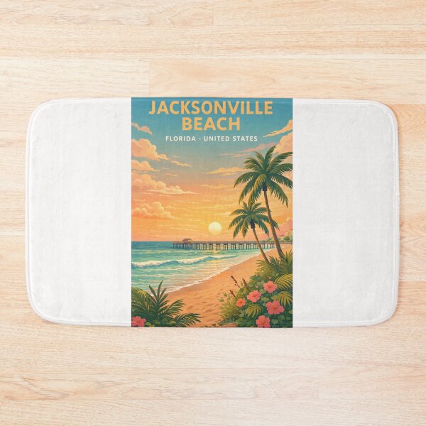 Item preview, Jacksonville Beach Florida Atlantic Coast Neptune Beach Pier Coastal Escape designed and sold by Places On Earth.